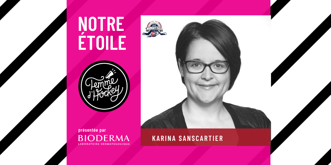 Étoile femme d'hockey Karina Sanscartier